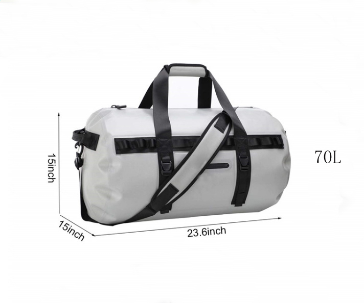 Prosperity heavy duty dry bag backpack with innovative transparent window design for rafting