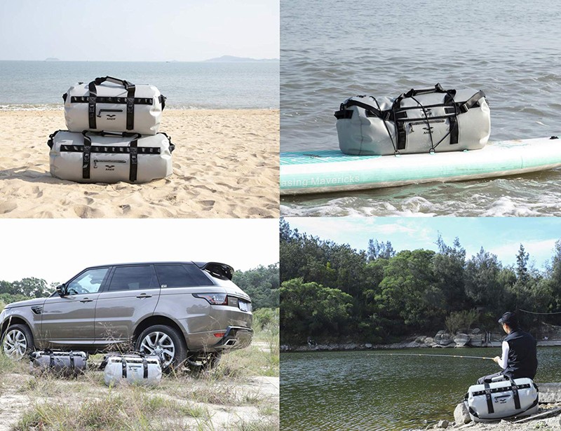 Prosperity dry pack bag with adjustable shoulder strap open water swim buoy flotation device-10
