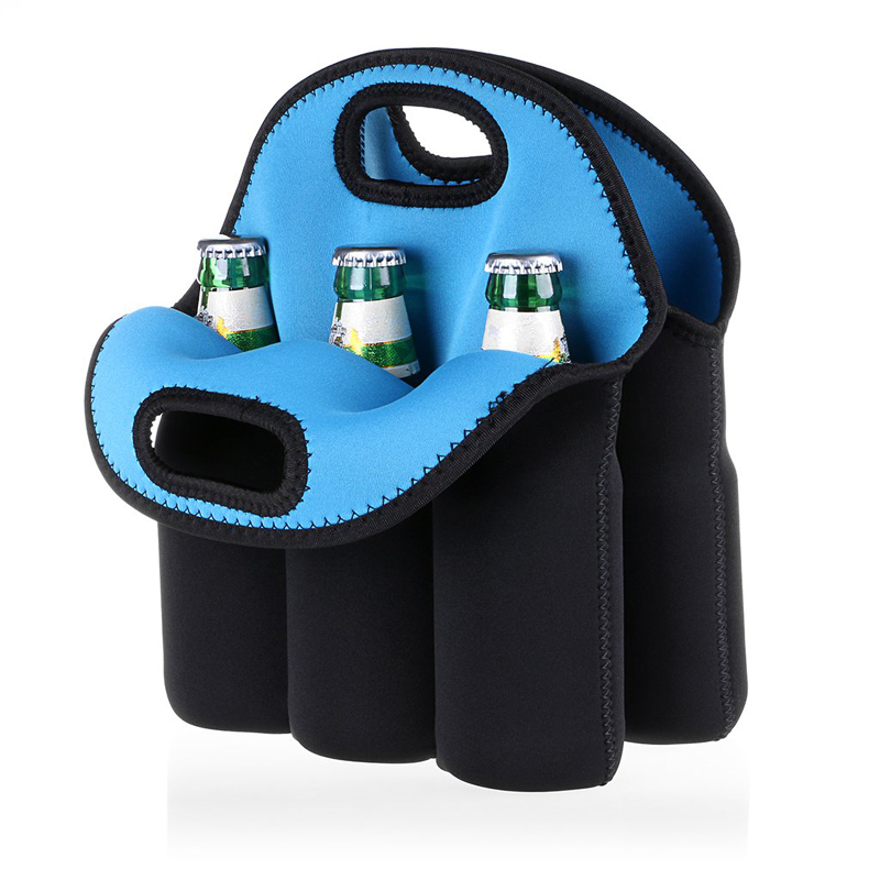 6 Pack Bottle Cooler Bag Insulated Neoprene Can Holder For Travel