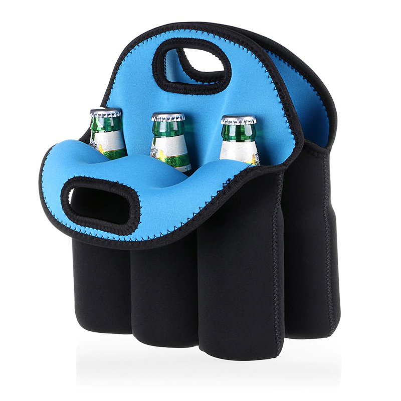 6 Pack Bottle Cooler Bag Insulated Neoprene Can Holder For Travel