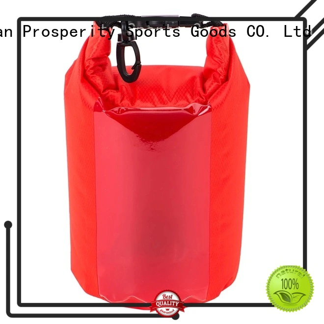 Prosperity light drybag with adjustable shoulder strap open water swim buoy flotation device