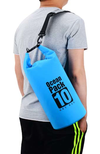 Prosperity outdoor dry bag with adjustable shoulder strap for kayaking