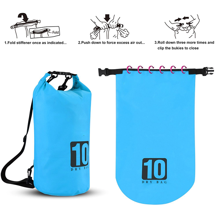 Prosperity heavy duty go outdoors dry bag with innovative transparent window design for fishing