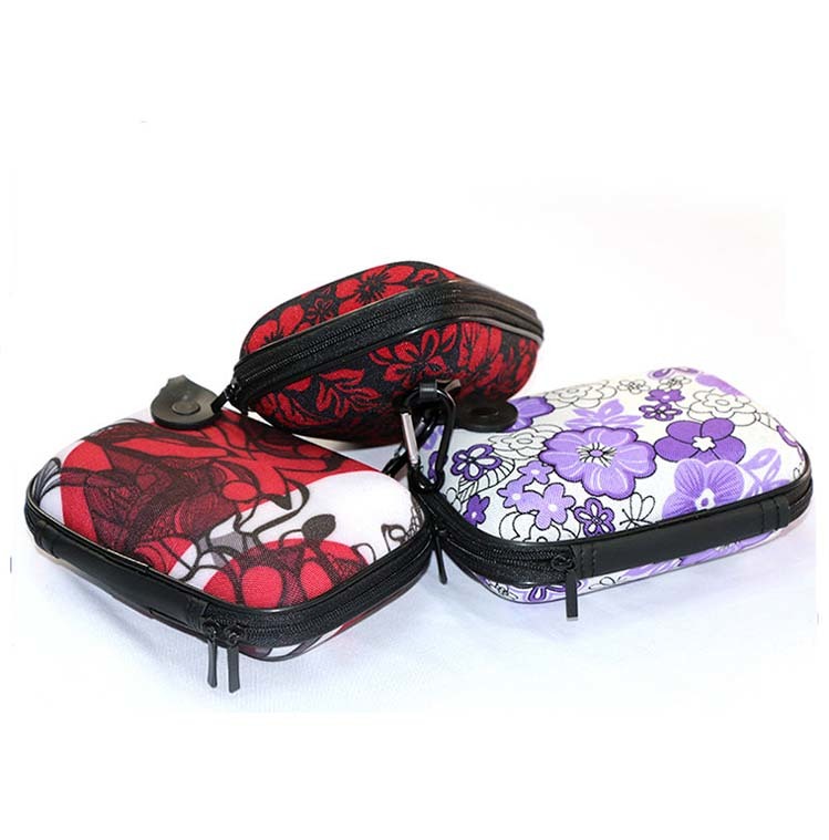 portable eva travel case with strap for brushes