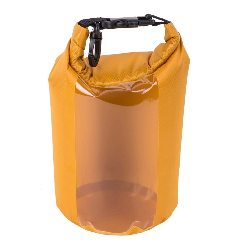sport dry bag backpack with innovative transparent window design open water swim buoy flotation device