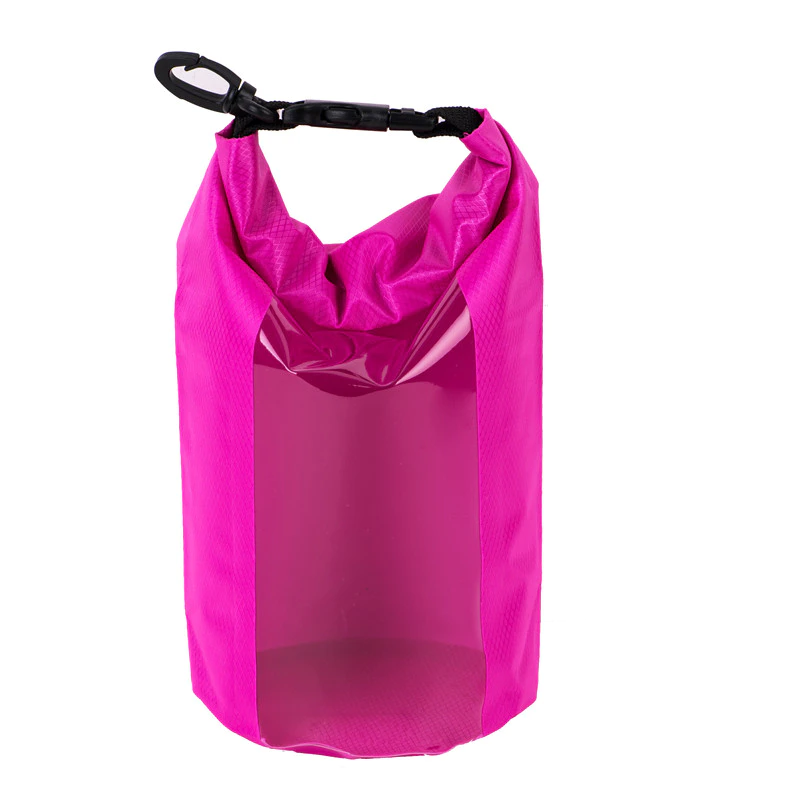 polyester dry bag with adjustable shoulder strap for boating