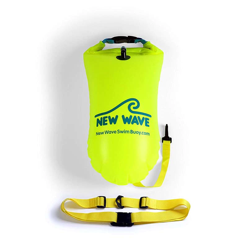 sport dry pack bag with adjustable shoulder strap open water swim buoy flotation device