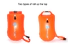 heavy duty drybag with innovative transparent window design for kayaking