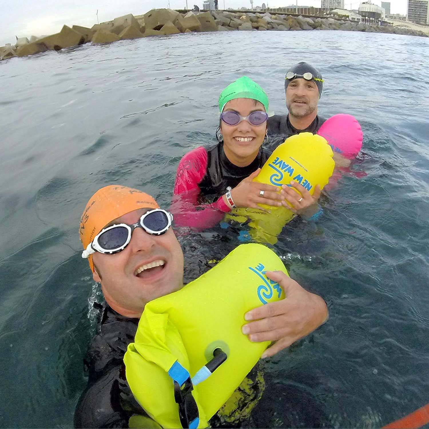 sport dry pack bag with adjustable shoulder strap open water swim buoy flotation device-11