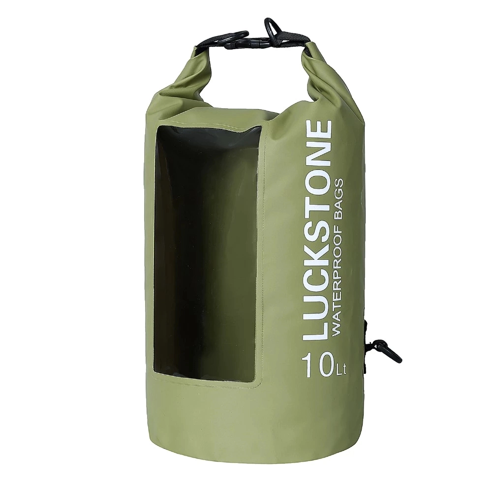 light go outdoors dry bag with innovative transparent window design for rafting