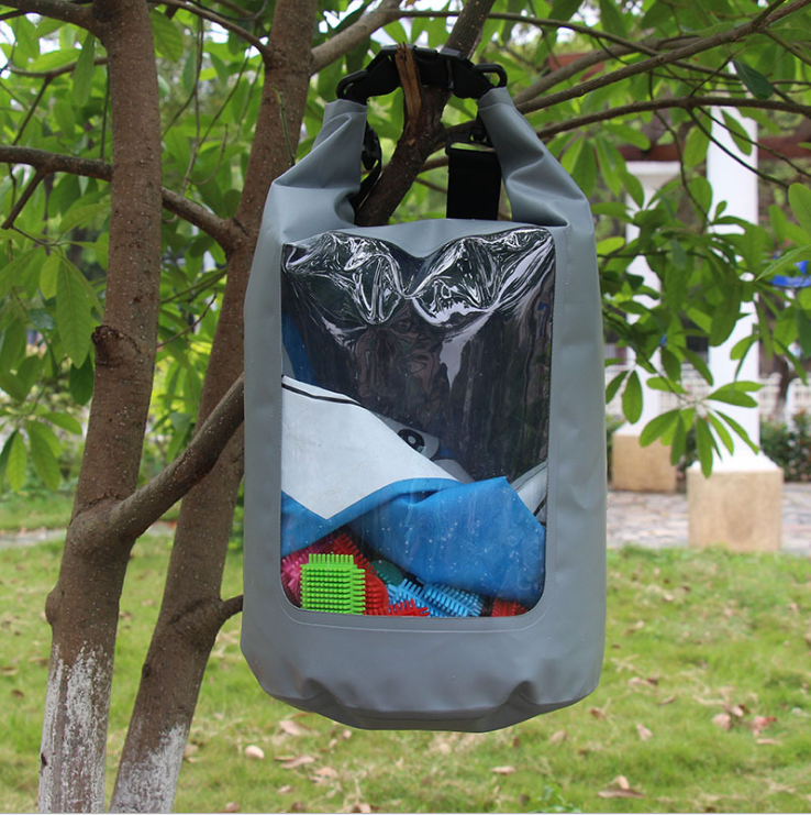 Prosperity dry pack with innovative transparent window design for rafting