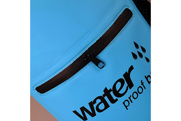Prosperity polyester dry bag with strap with innovative transparent window design for kayaking