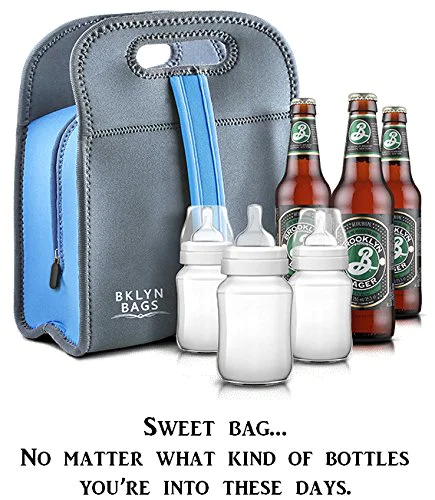 Prosperity double neoprene laptop case with handle water bottle holder for hiking