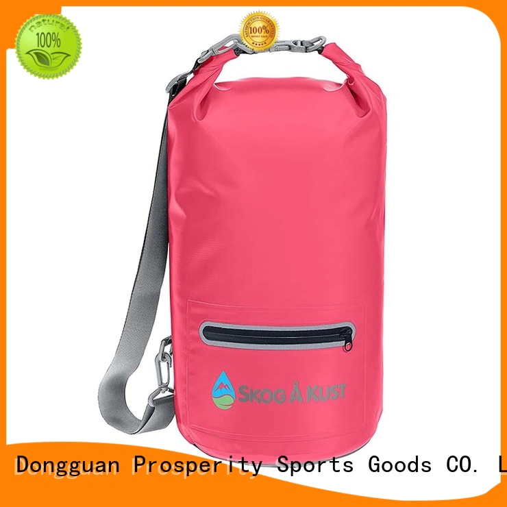 Prosperity dry bag with adjustable shoulder strap for kayaking