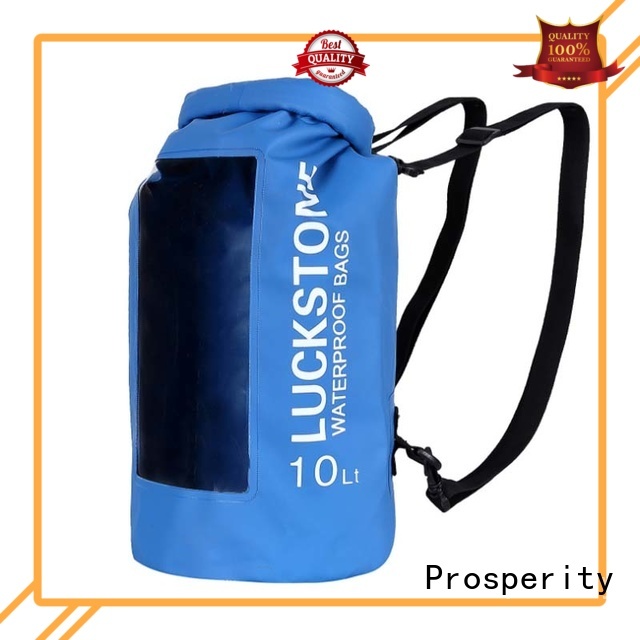 Prosperity polyester dry pack with innovative transparent window design for rafting