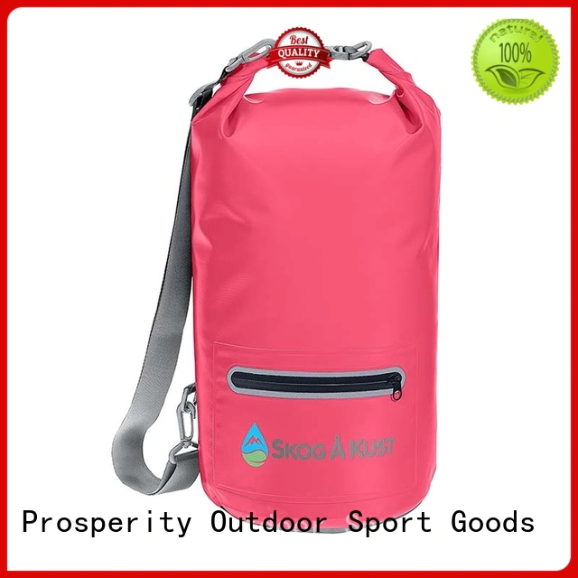 polyester dry pack with adjustable shoulder strap for fishing