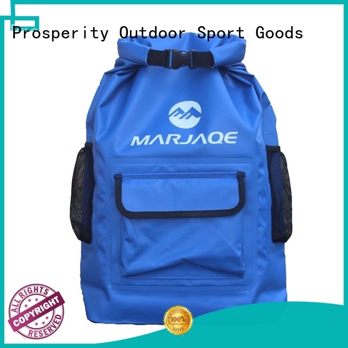 Prosperity outdoor dry bag backpack with innovative transparent window design for boating