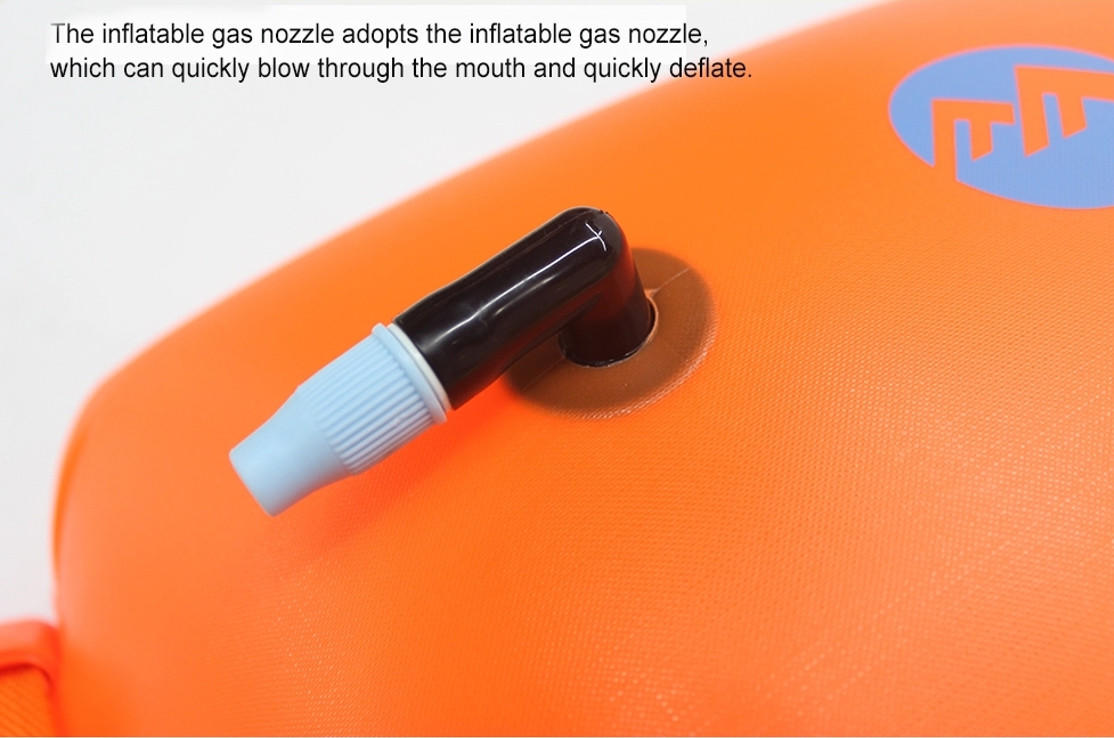 floating dry pack with adjustable shoulder strap open water swim buoy flotation device-3