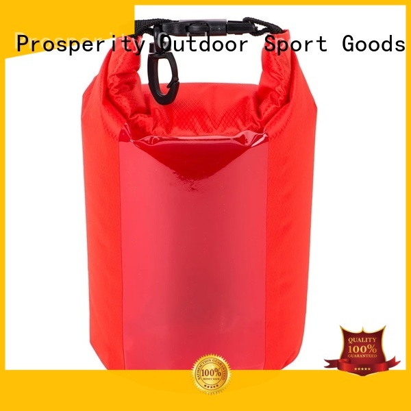 Prosperity dry bag with adjustable shoulder strap open water swim buoy flotation device