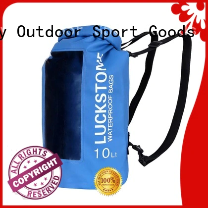 Prosperity dry bag with strap with innovative transparent window design for kayaking