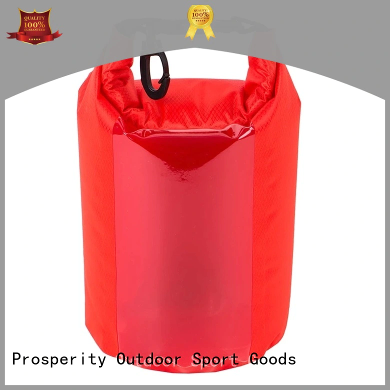 polyester dry bag with adjustable shoulder strap for boating