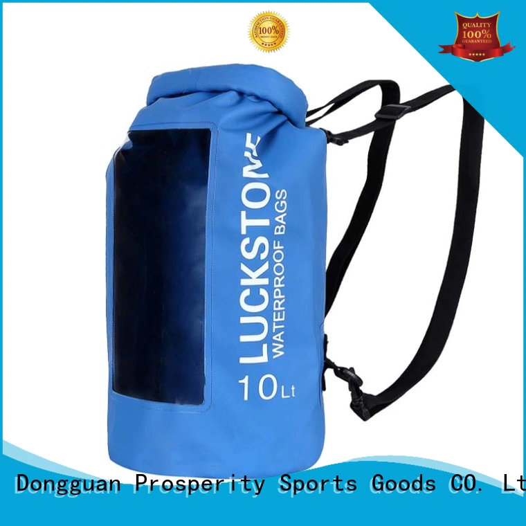 Prosperity outdoor dry bag with adjustable shoulder strap open water swim buoy flotation device