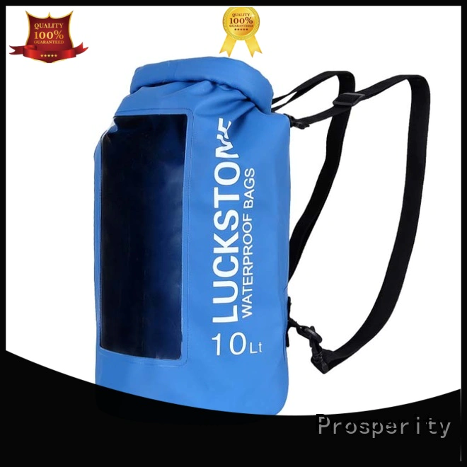 Prosperity best dry bag with innovative transparent window design open water swim buoy flotation device