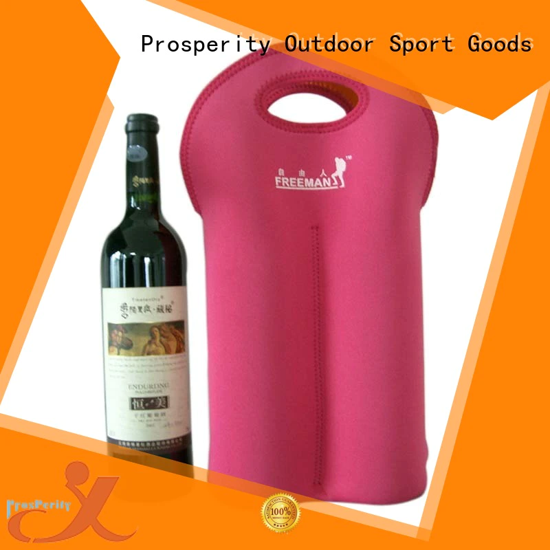 Prosperity wine Neoprene bag with accessories pocket for travel