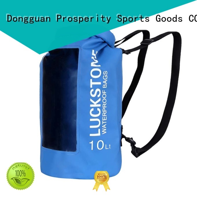Prosperity light dry pack with adjustable shoulder strap open water swim buoy flotation device