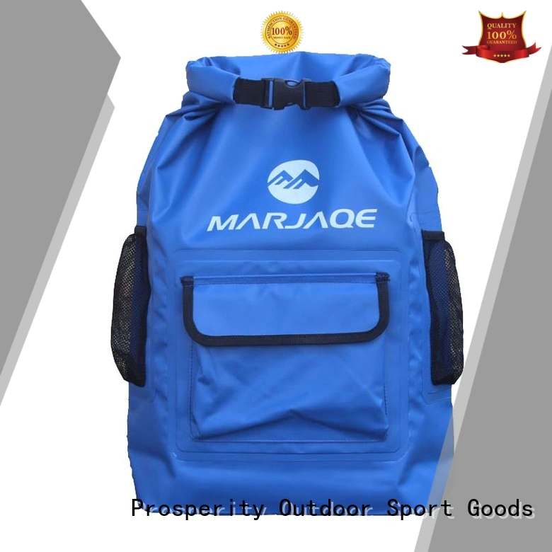 Prosperity outdoor dry pack bag with innovative transparent window design for kayaking