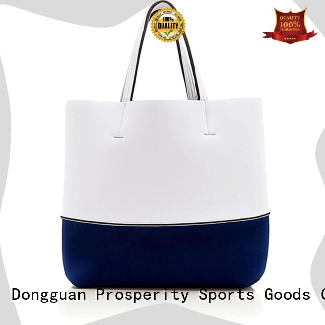 Prosperity double small neoprene bag beach tote bags for hiking