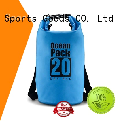 dry pack bag with innovative transparent window design for rafting