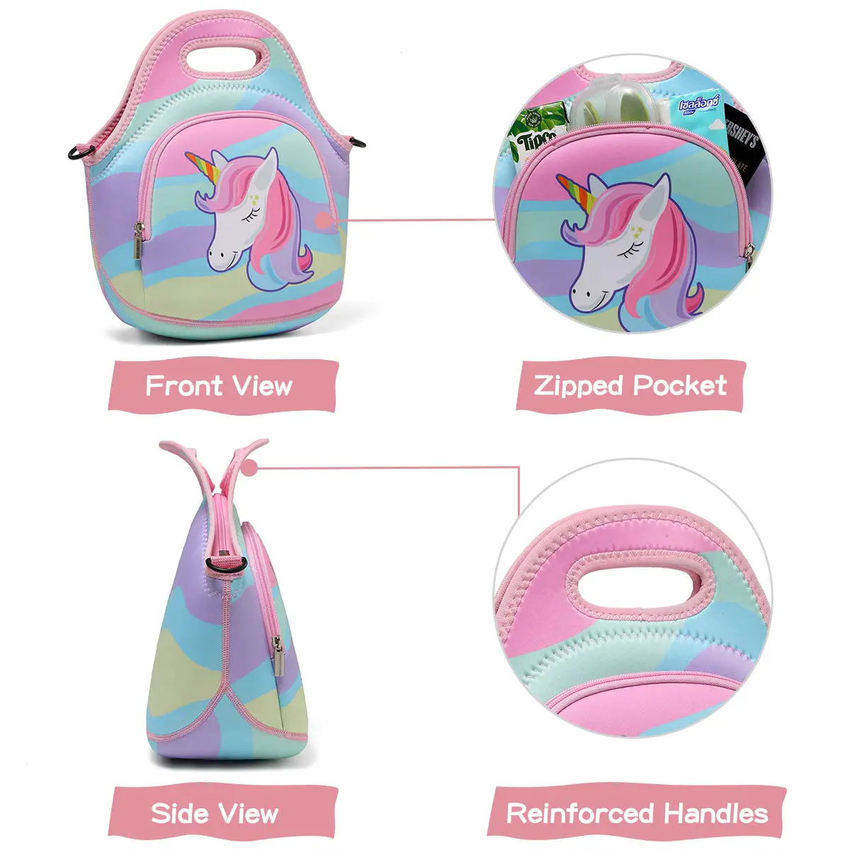 Prosperity cooler neoprene bag manufacturer with accessories pocket for sale
