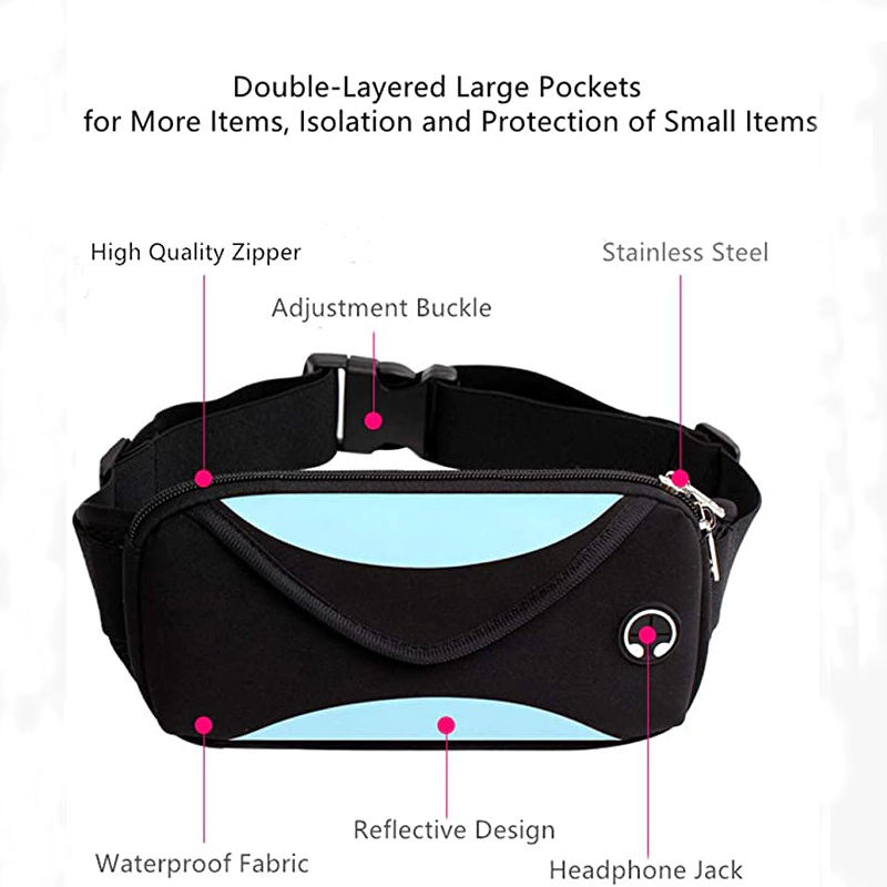 can shape custom neoprene bags with accessories pocket for travel