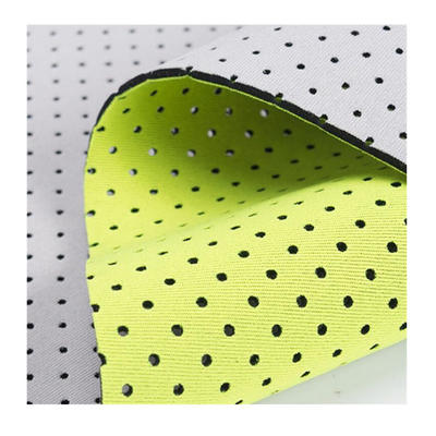 Elastic  Lycra fabric laminated on punch neoprene for lumbar support
