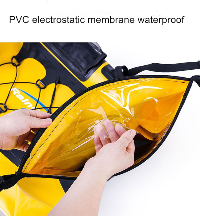 Prosperity dry bag with shoulder straps distributor open water swim buoy flotation device-10